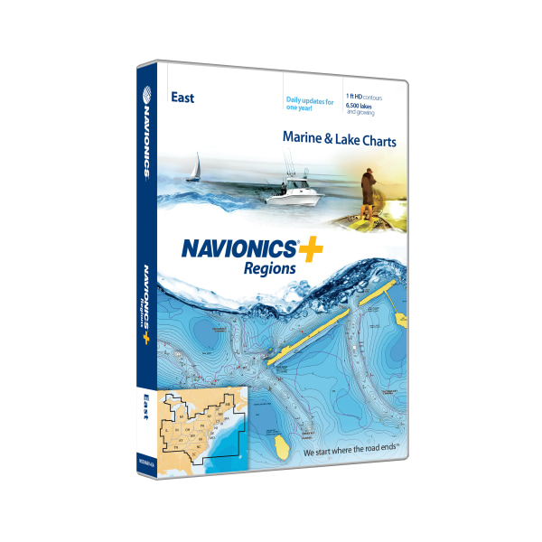Navionics  Regions Electronic Marine Charts for Chartplotter - East