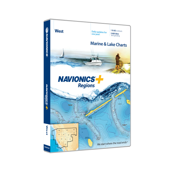Navionics  Regions Electronic Marine Charts for Chartplotter - West