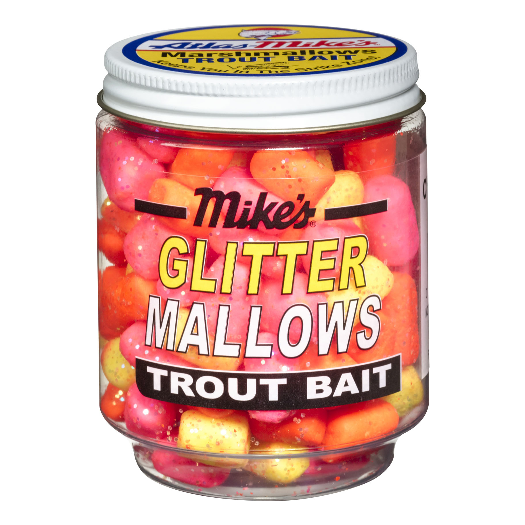 Image of Mike's Glitter Mallows Trout Bait - Assorted/Cheese