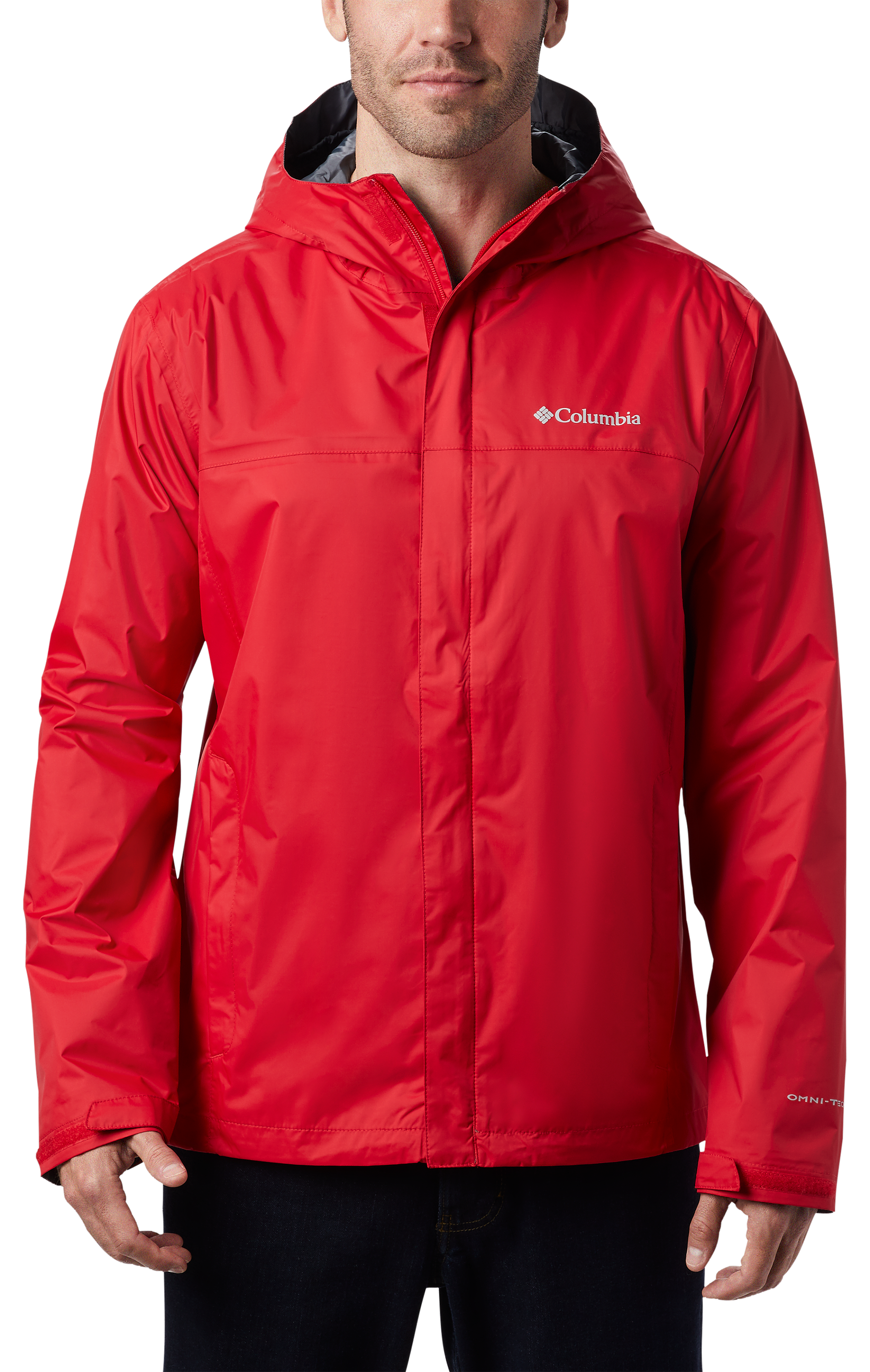 Image of Columbia Watertight II Jacket for Men - Mountain Red/Graphite - XL