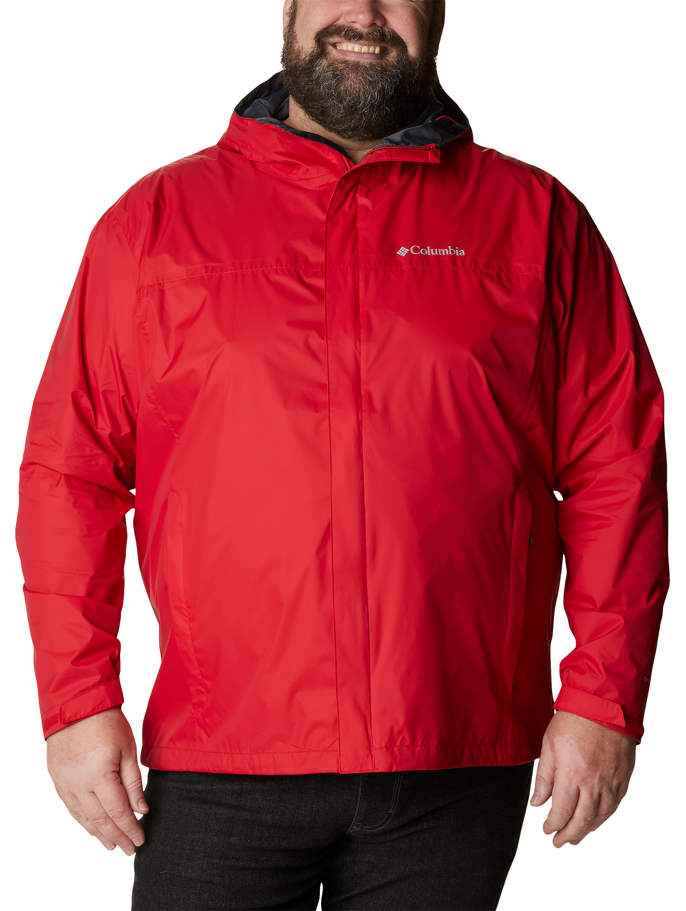 Image of Columbia Watertight II Jacket for Men - Mountain Red/Graphite - 2XL