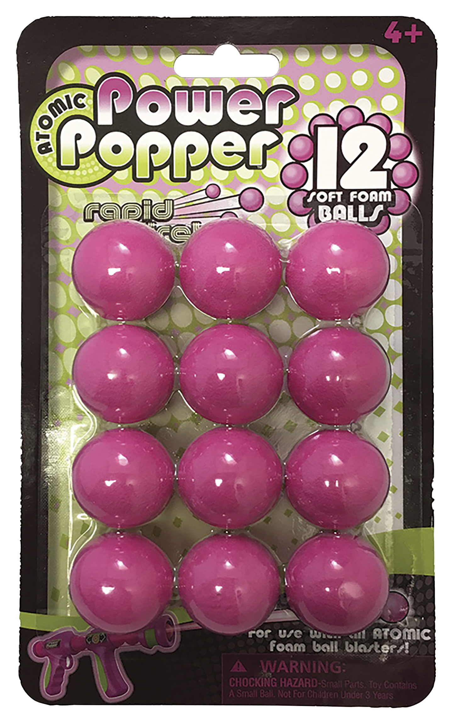 Hog Wild Power Popper Replacement Soft Foam Ball 12-Pack