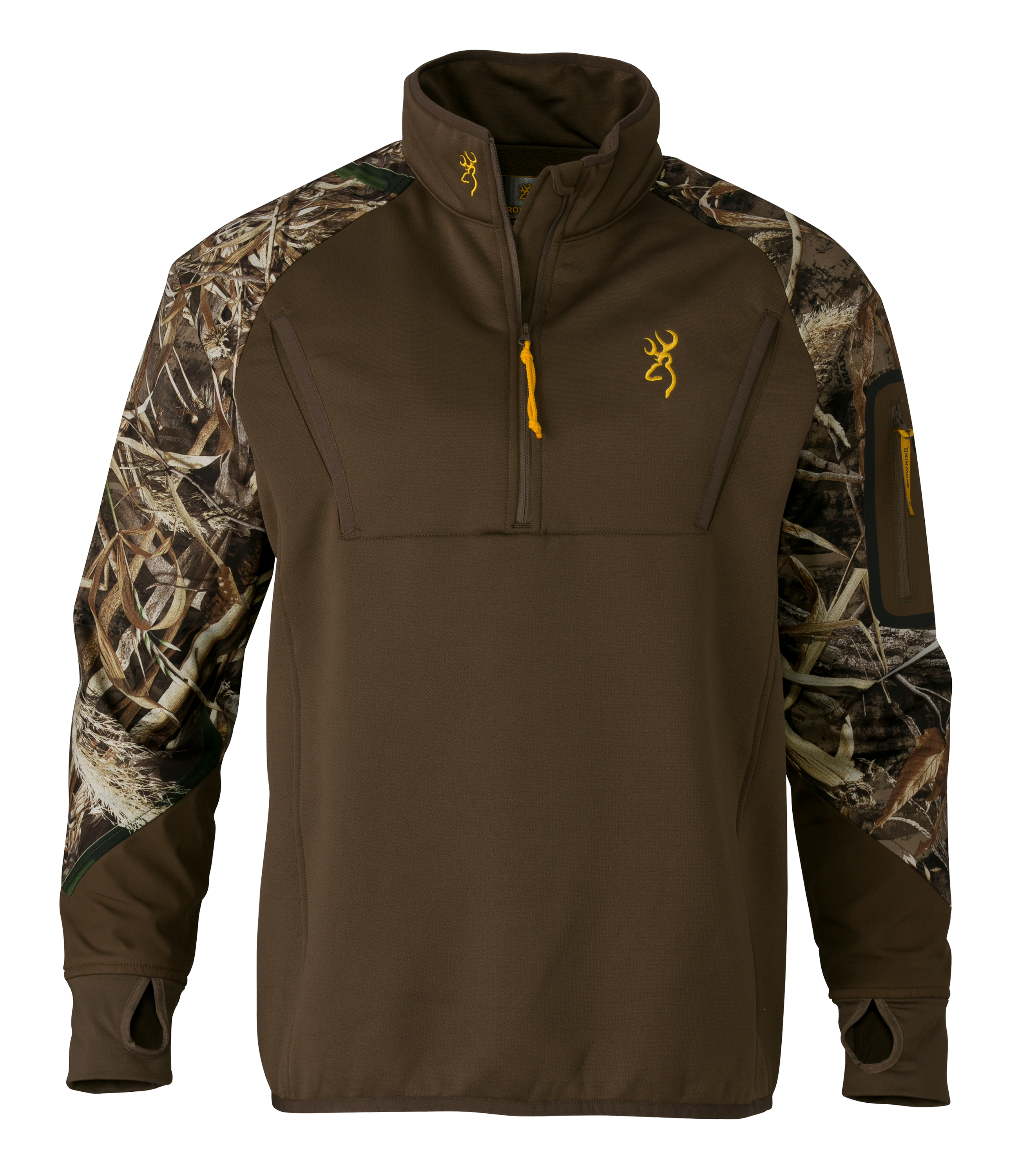 Image of Browning Wicked Wing Timber Fleece 1/4 Zip Top for Men