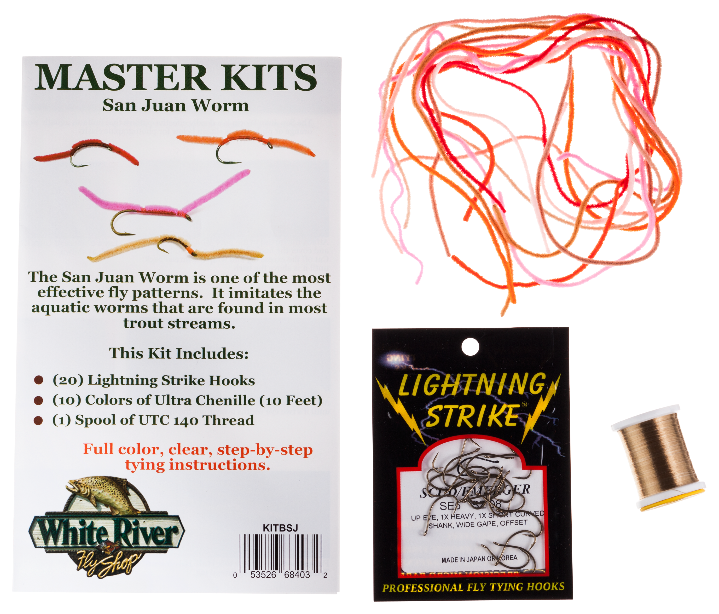 White River Fly Shop Masters San Juan Worm Fly Tying Kit