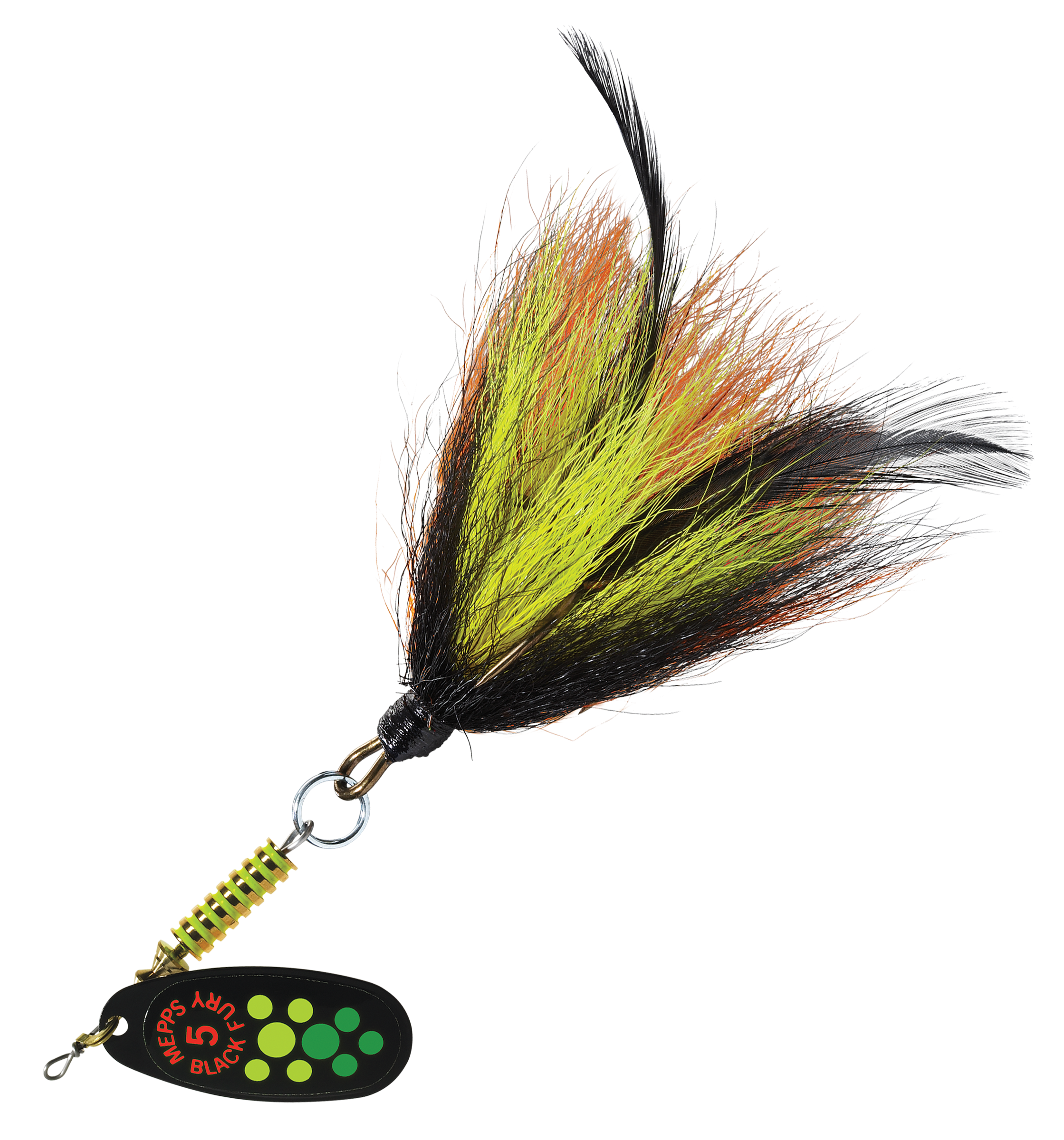 Mepps Black Fury Musky Killer Spinner - Hot Firetiger/Black/Orange/Yellow - 100016880-2349265 - Fishing The classic inline Mepps Black Fury Musky Killer S sku 100016880-2349265
