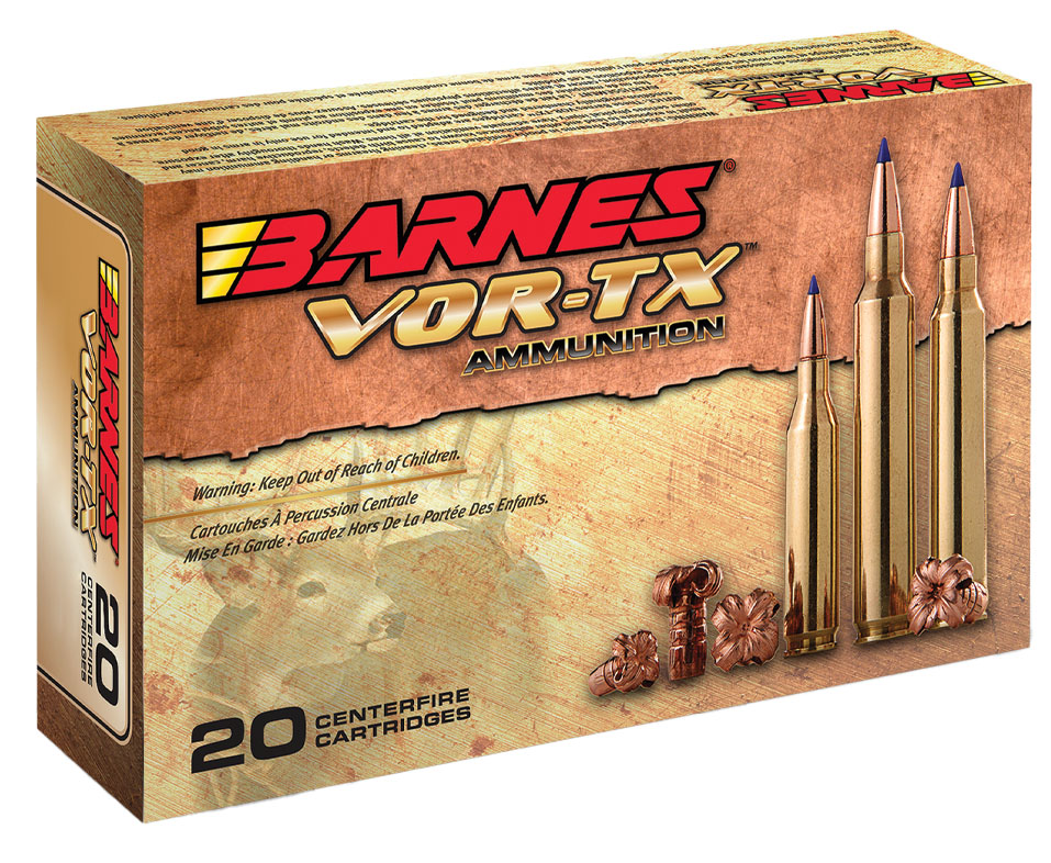 Image of Barnes VOR-TX .25-06 Remington 100 Grain Tipped TSX Boat Tail Centerfire Rifle Ammo