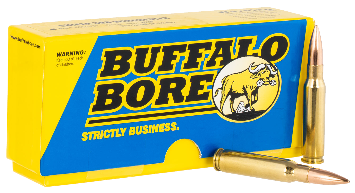 Buffalo Bore Centerfire Rifle Ammo - .308 Winchester - 175 Grain - 20 Rounds
