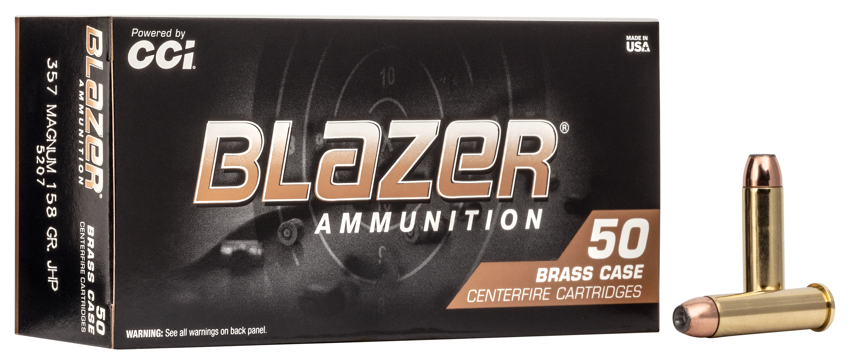 Blazer Brass Handgun Ammo - .357 Magnum - 158 Grain - 50 Rounds
