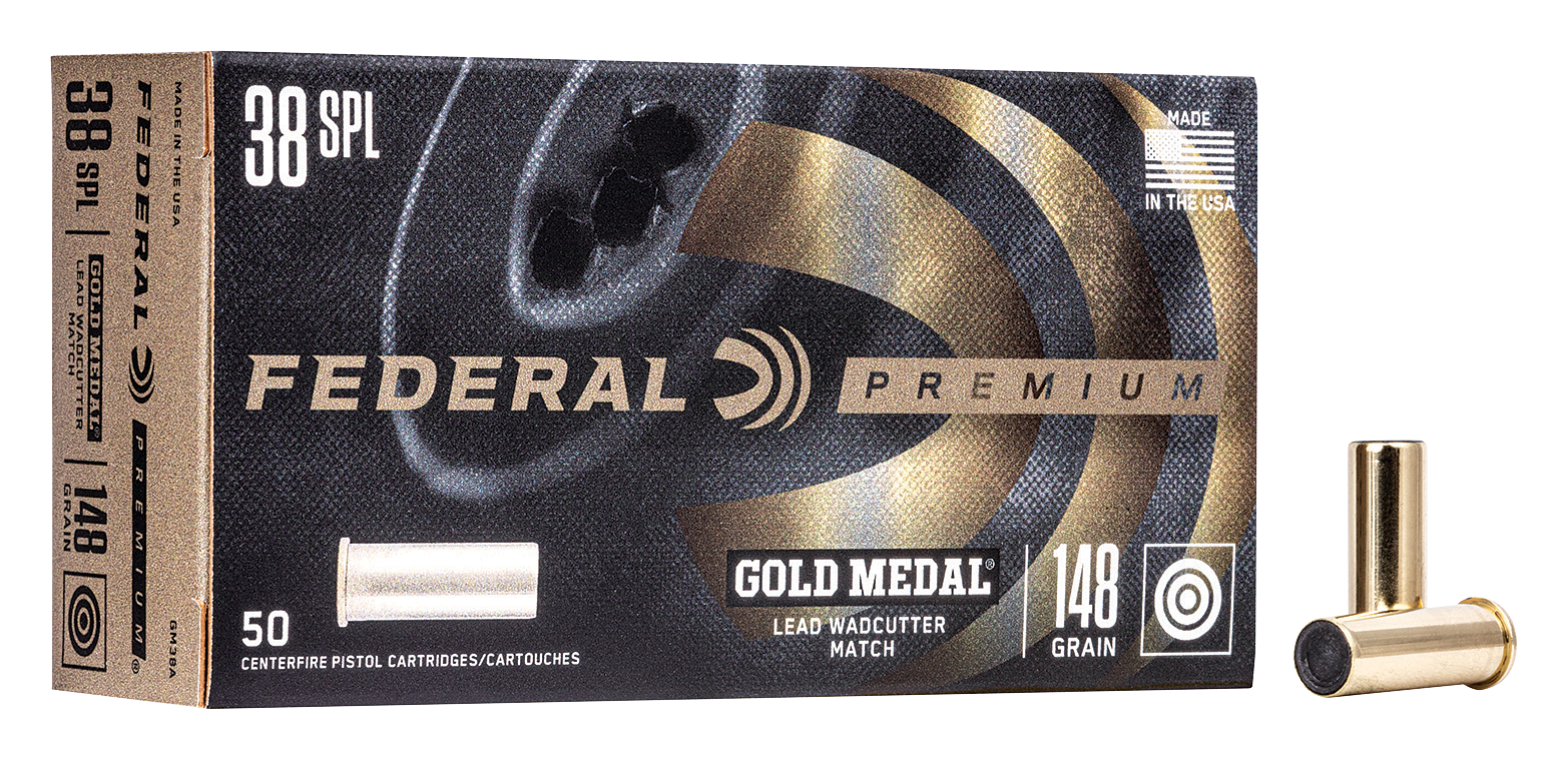 Image of Federal Premium .38 Special 148 Grain Lead Wadcutter Handgun Ammo