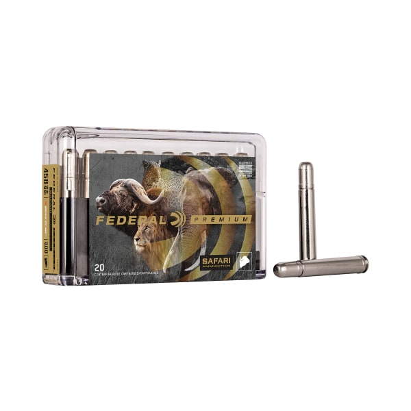Federal Premium Cape-Shok Centerfire Rifle Ammo - .458 Winchester Magnum - 500 Grain - 20 Rounds - Trophy Bonded Bear Claw