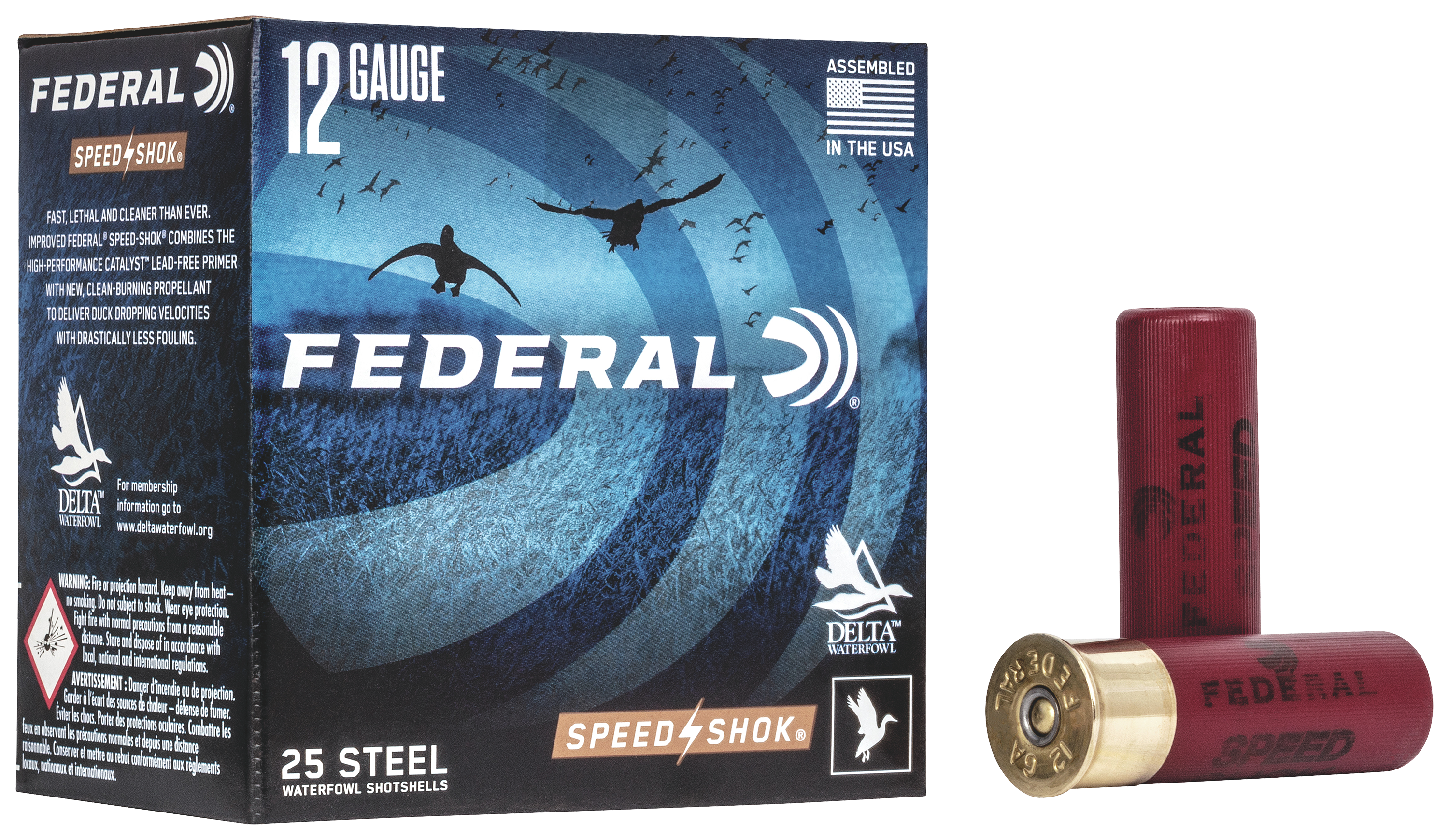 Federal Premium Speed-Shok Waterfowl Load Shotshells - 2 Shot - 1-1/2 oz. - 10 ga. - 25 Rounds