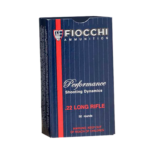 Fiocchi Shooting Dynamics Rimfire Ammo - Subsonic Hollow Point - .22 Long Rifle - 50 Rounds