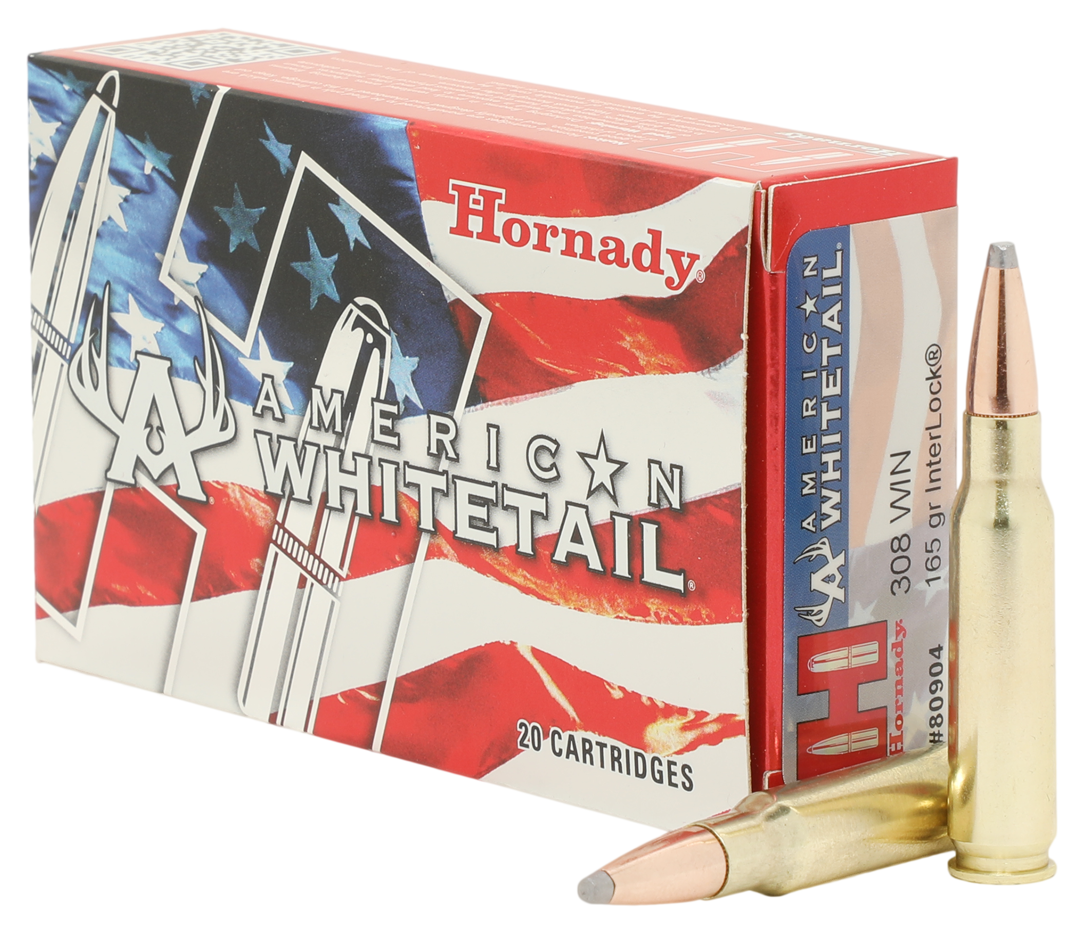 Hornady American Whitetail .308 Winchester 165 Grain Centerfire Rifle Ammo