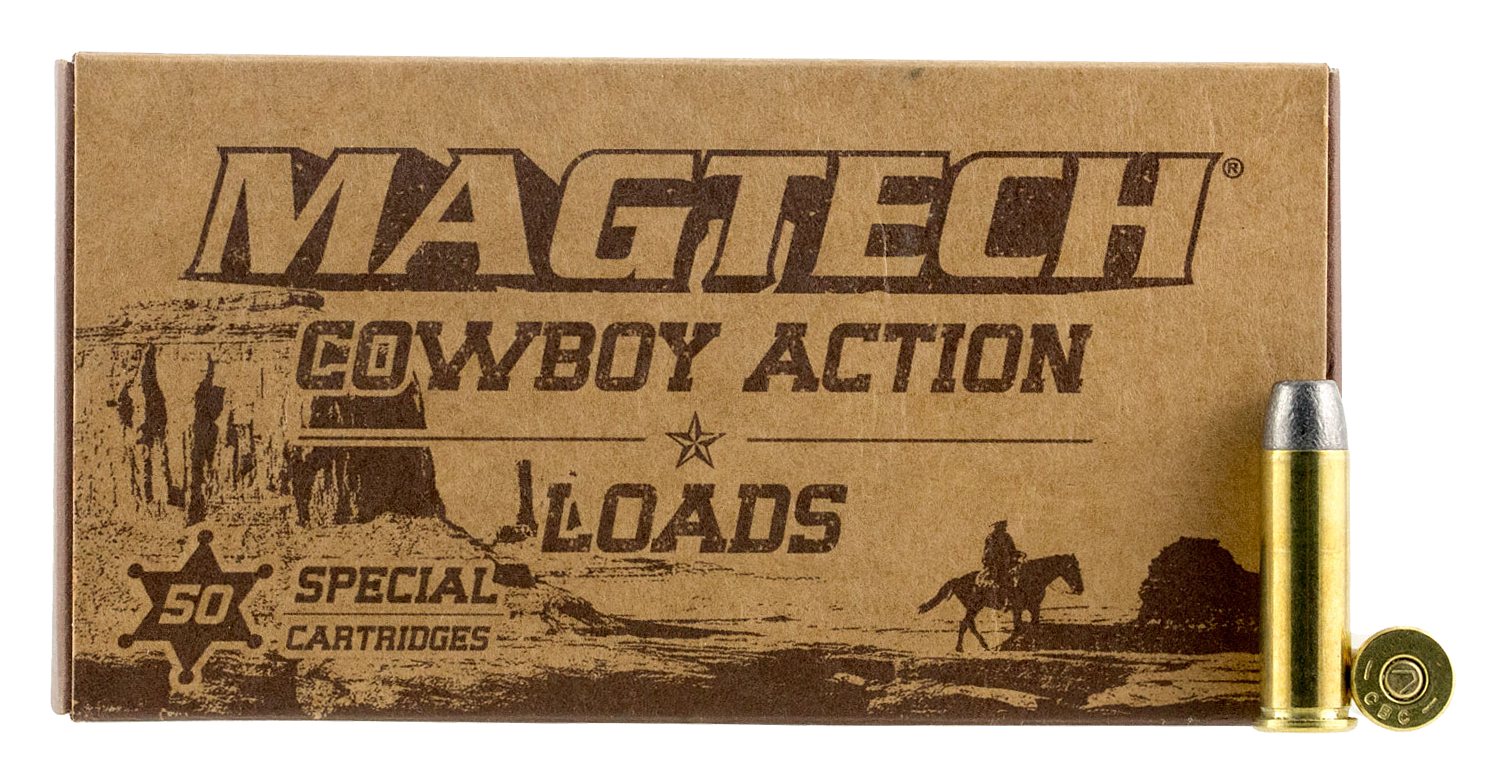 Image of Magtech Cowboy Action .45 Long Colt 250 Grain Lead Flat Nose Centerfire Handgun Ammo