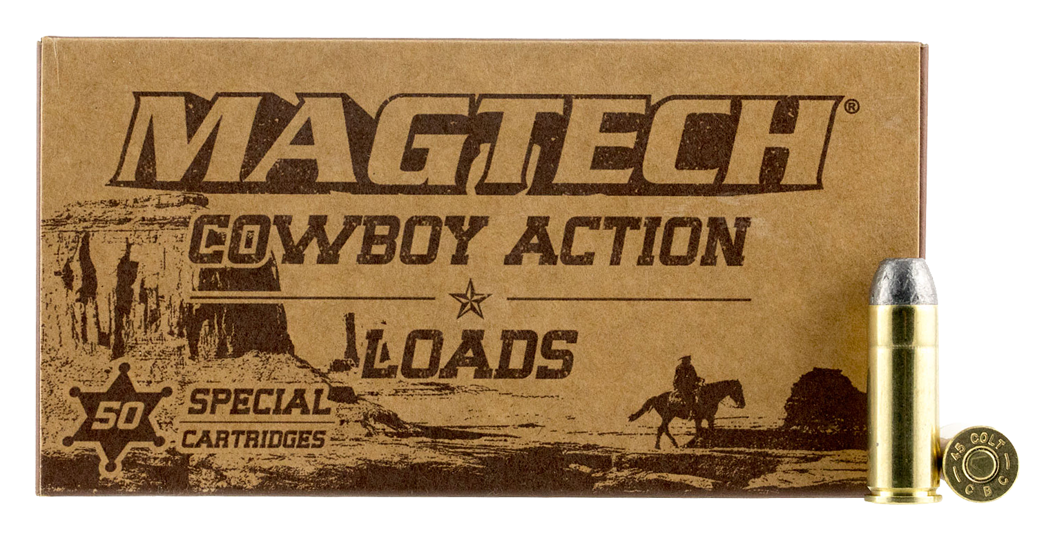 Image of Magtech Cowboy Action .45 Long Colt 200 Grain Lead Flat Nose Centerfire Handgun Ammo