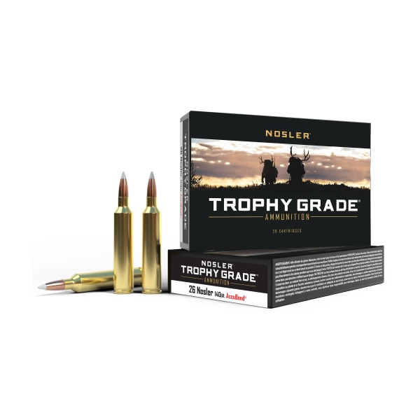 Nosler Trophy Grade .26 Nosler 140 Grain Centerfire Rifle Ammo