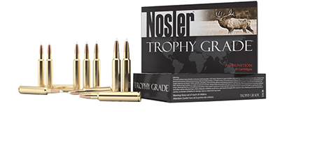 Image of Nosler Trophy Grade .338 Winchester Mag 230 Grain Centerfire Rifle Ammo