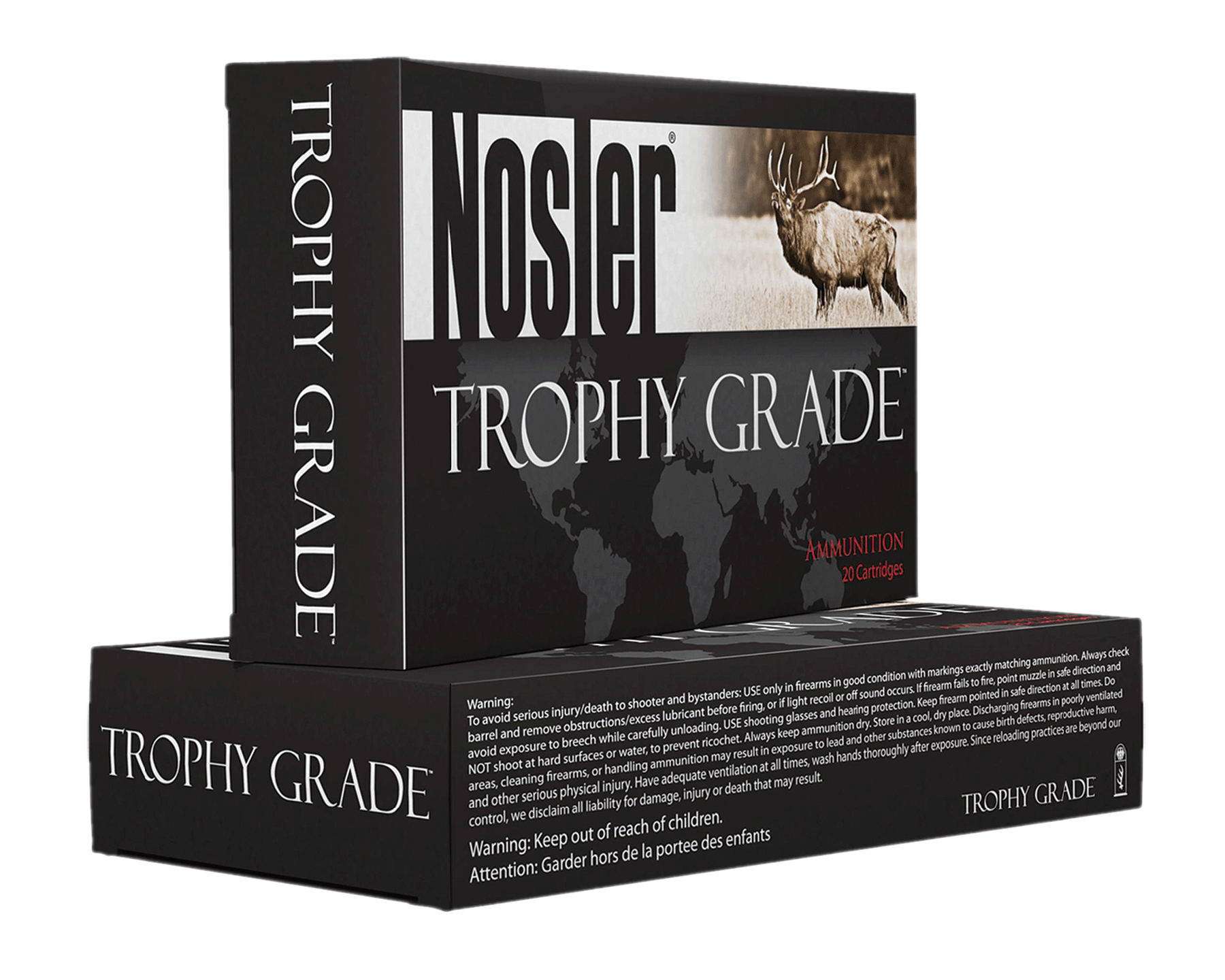 Image of Nosler Trophy Grade .338 Winchester Mag 250 Grain AccuBond Centerfire Rifle Ammo
