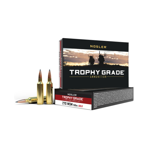 Nosler Trophy Grade .270 WSM 150 Grain Centerfire Rifle Ammo