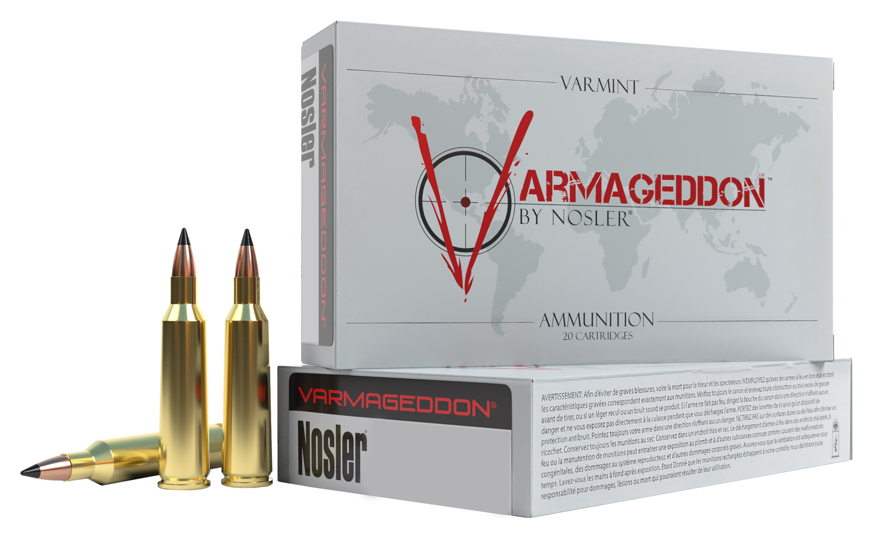 Image of Nosler Varmageddon .22 Hornet 35 Grain Centerfire Rifle Ammo