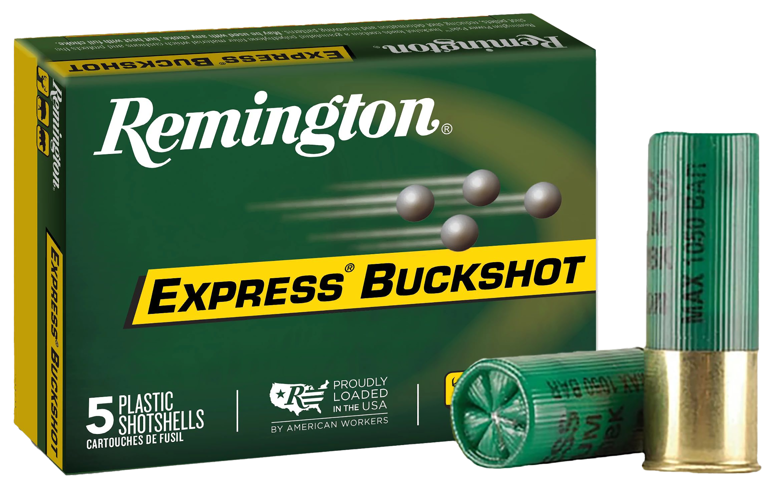 Image of Remington Express Buckshot Shotshells - 12 Gauge - #1 - 5 rounds