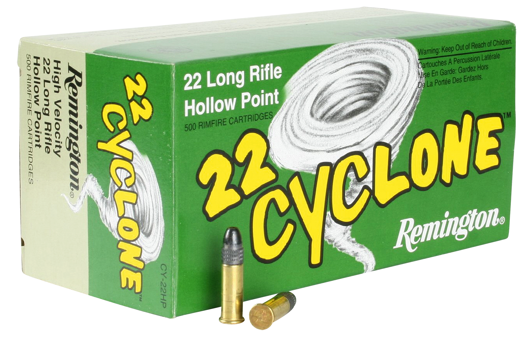 Image of Remington 22 Cyclone Rimfire Ammo - .22 Long Rifle - 36 Grain - 50 Rounds