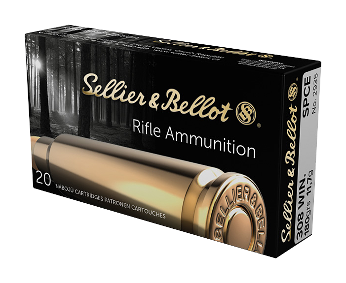Image of Sellier & Bellot .308 Winchester 180 Grain Soft Point Centerfire Rifle Ammo