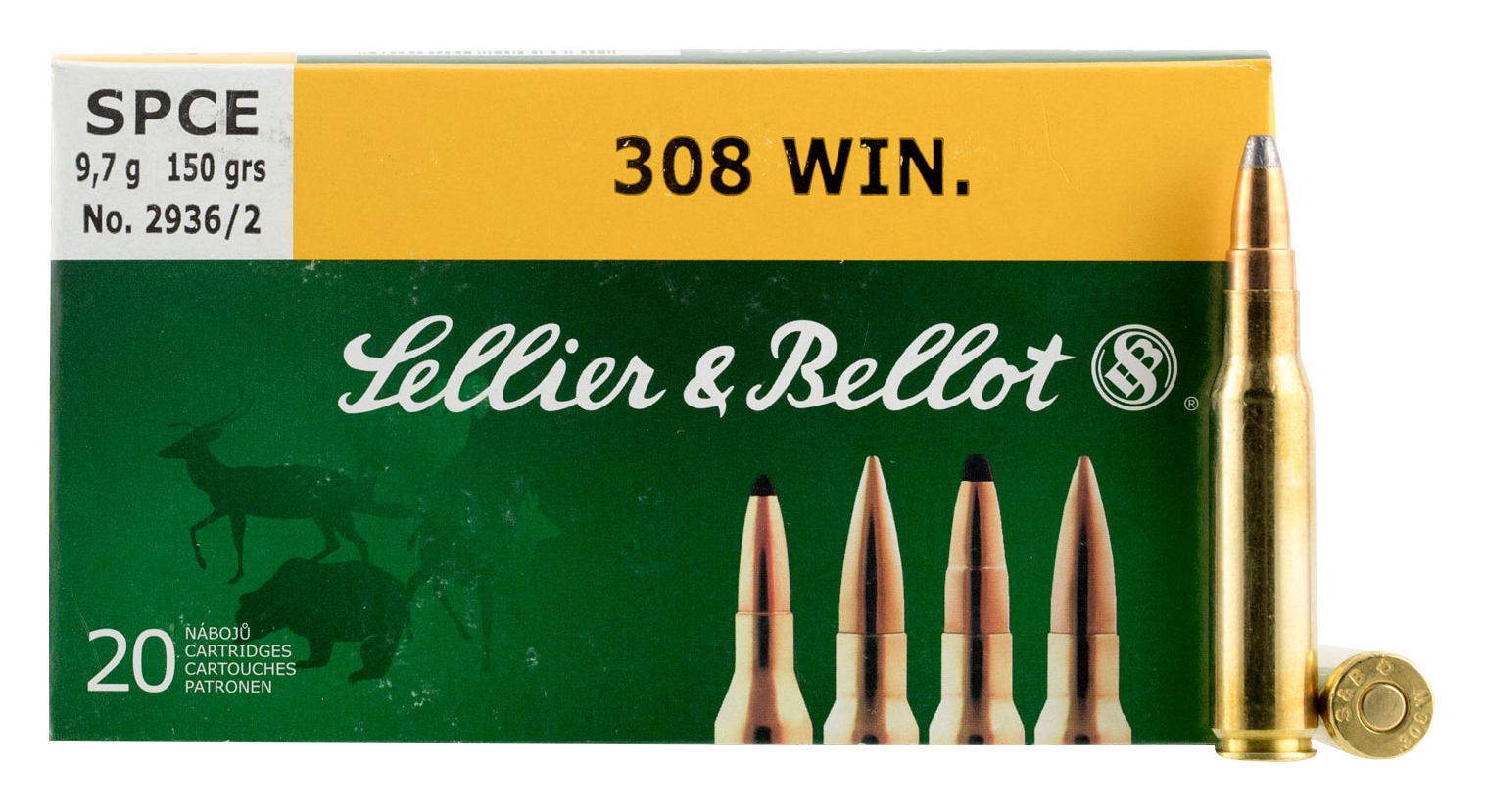 Sellier & Bellot .308 Winchester 150 Grain SPCE Centerfire Rifle Ammo - Bass Pro Shops
