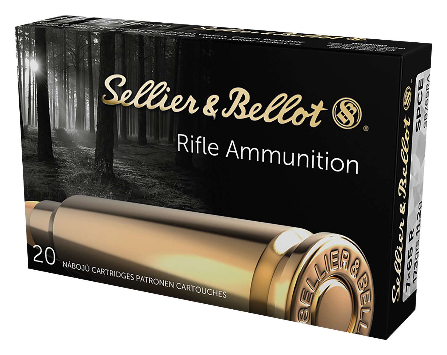 Sellier & Bellot Centerfire Rifle Ammo - 7X65mmR -          173 Grain - 20 Rounds