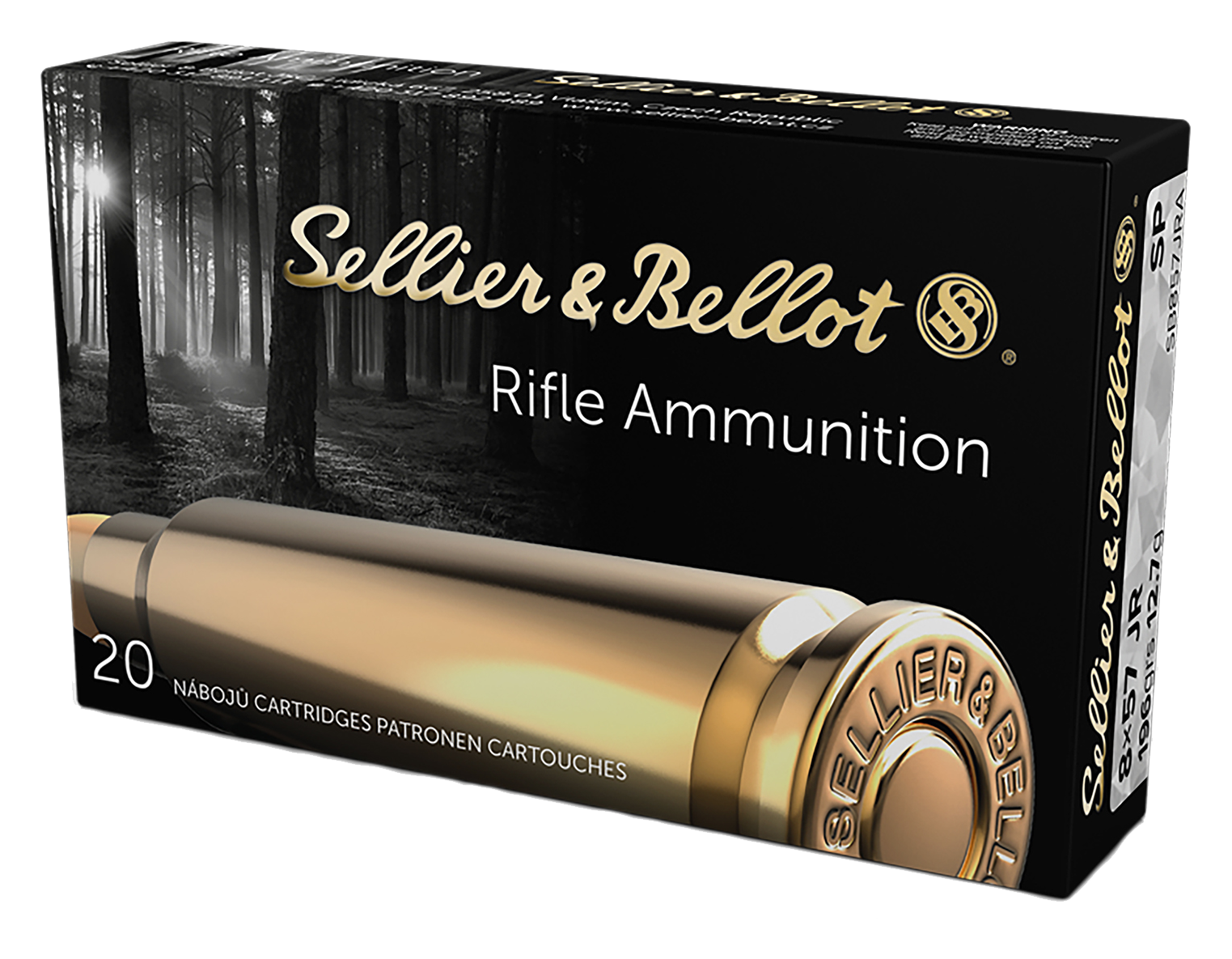 Sellier & Bellot 8X57mm JR 196 Grain Soft Point Centerfire Rifle Ammo