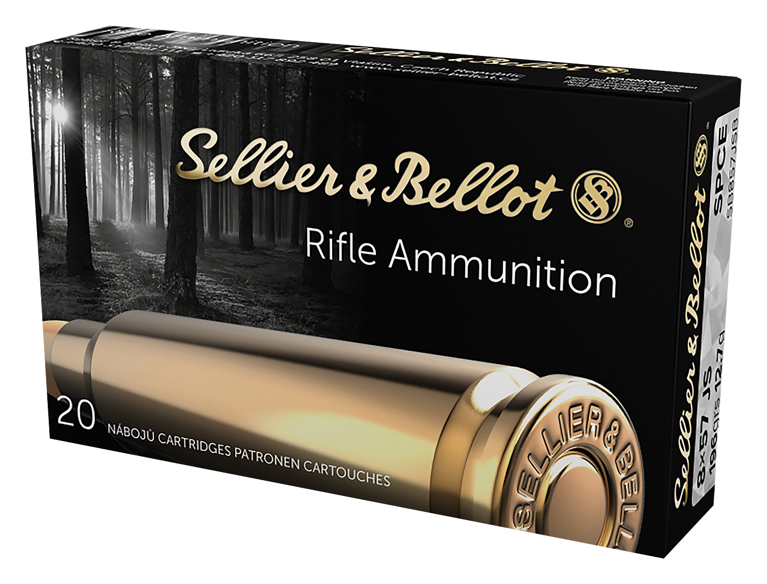 Sellier & Bellot 8X57mm JS 196 Grain SPCE Centerfire Rifle Ammo