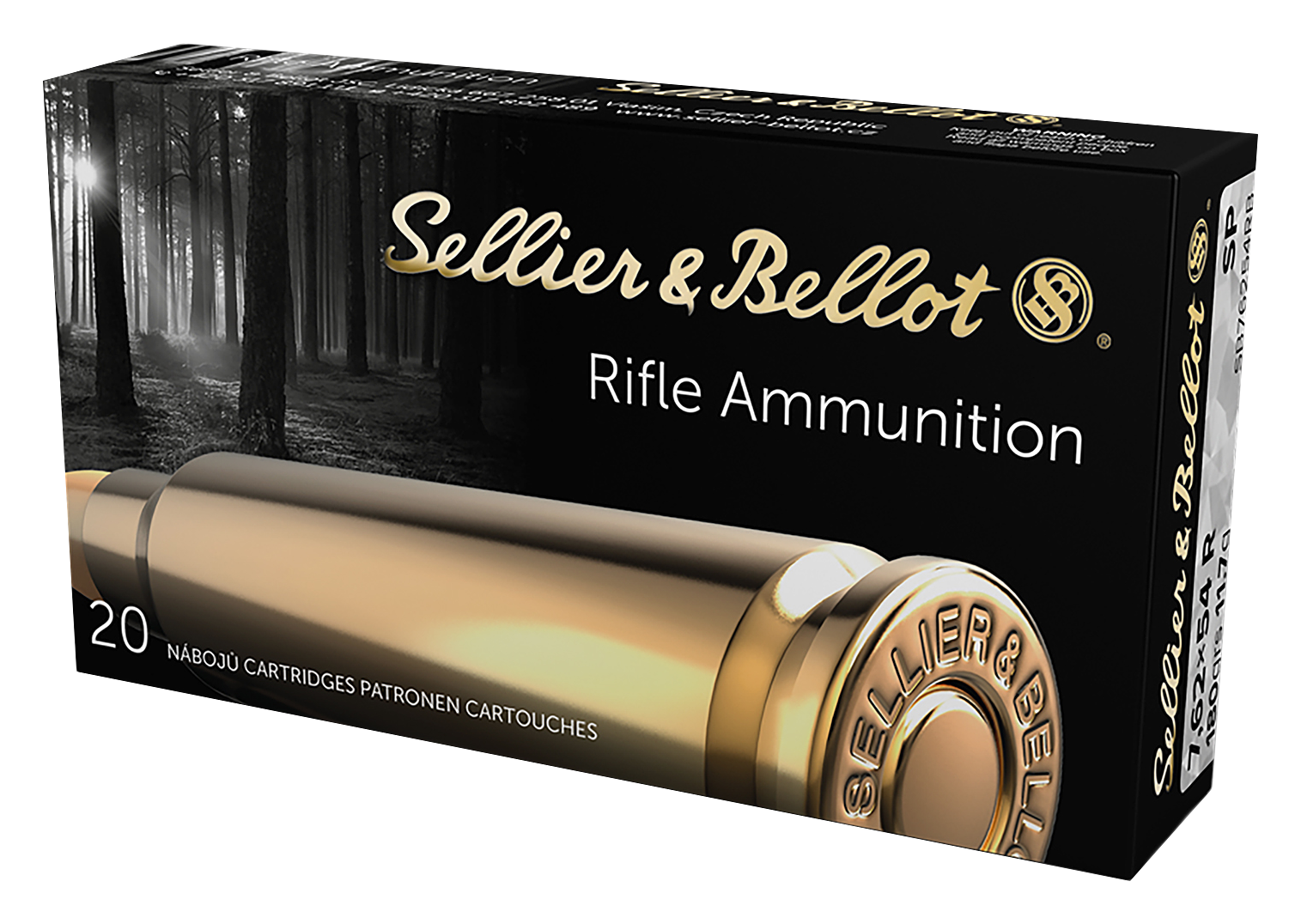 Sellier & Bellot Centerfire Rifle Ammo - 7.62mm X 54R -    180 Grain - 20 Rounds - Soft Point