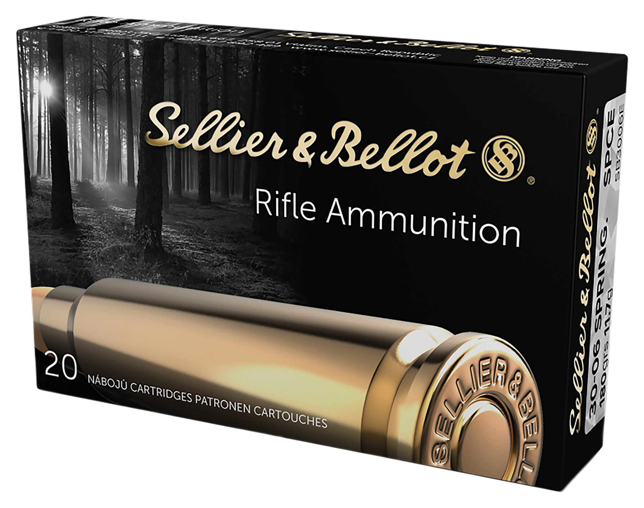 Image of Sellier & Bellot .30-06 Springfield 180 Grain SPCE Centerfire Rifle Ammo