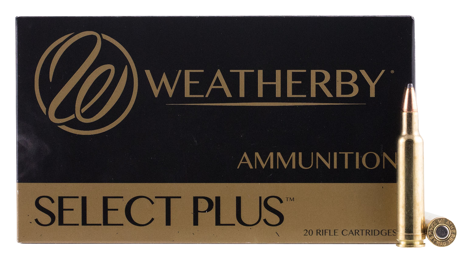 Weatherby Centerfire Rifle Ammo - .224 Weatherby Magnum - 55 Grain - 20 Rounds