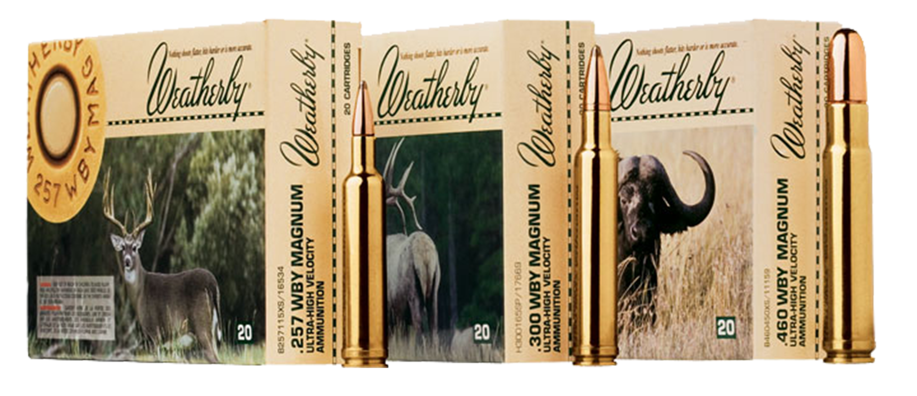 Weatherby Centerfire Rifle Ammo - .257 Weatherby Magnum - 120 Grain - 20 Rounds - Weatherby