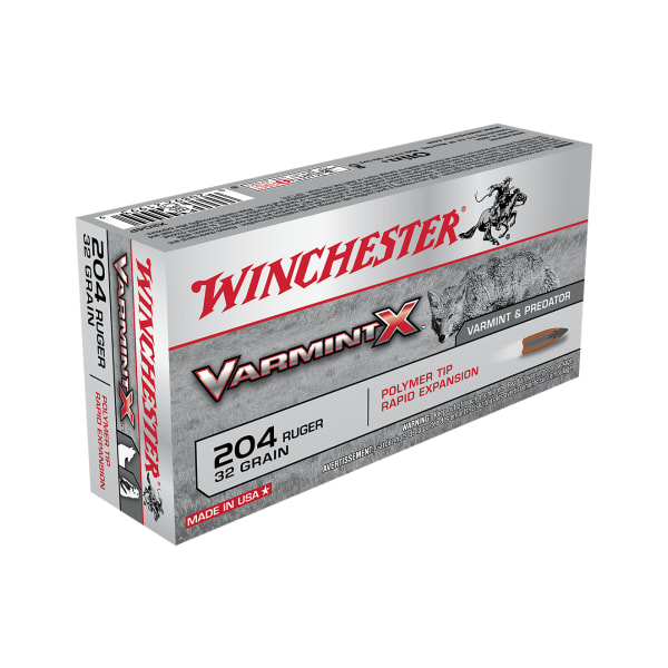 Winchester VarmintX Centerfire .204 Ruger 32 Grain Rifle Ammo