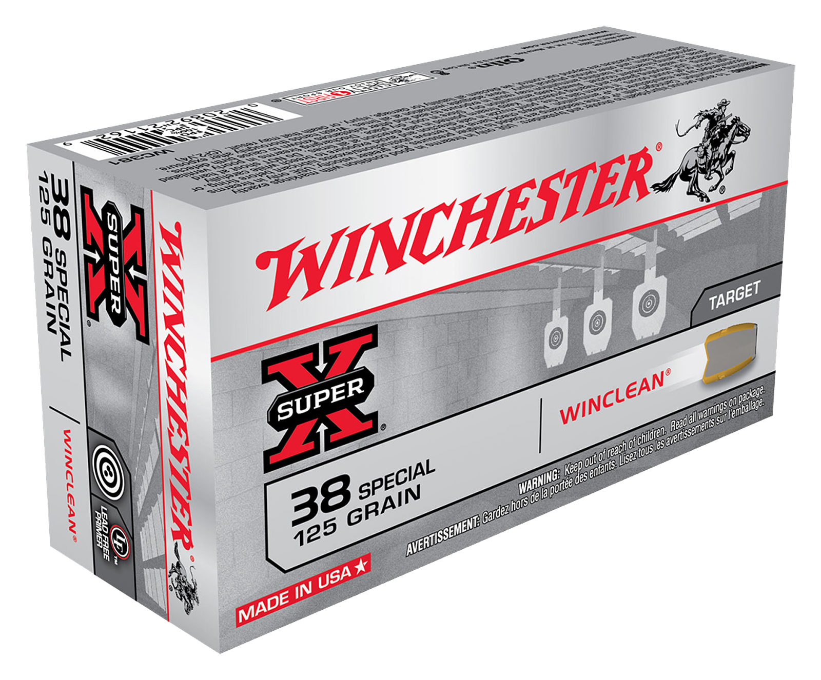 Image of Winchester Super-X JFP Tin Core .38 Special 125 Grain Handgun Ammo