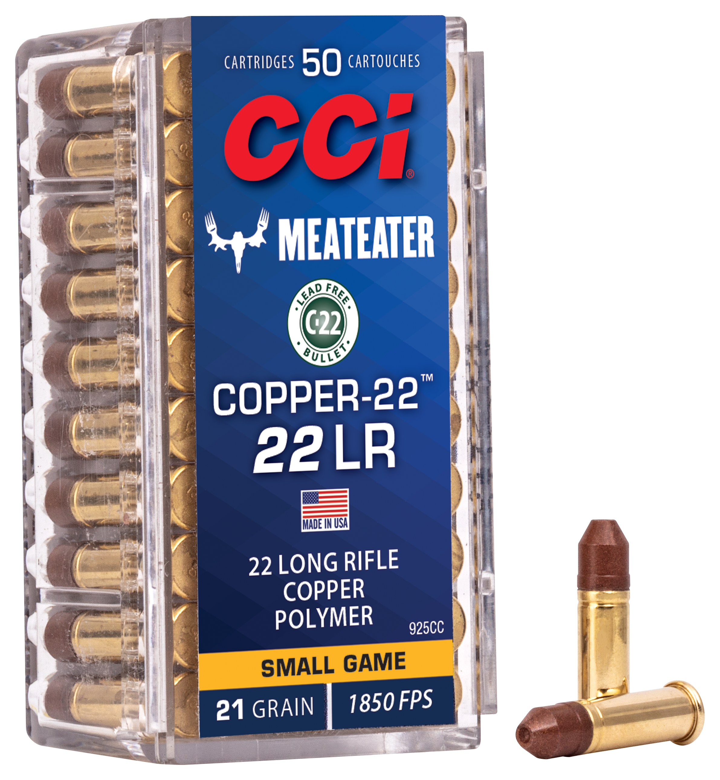 CCI Copper-22 Rimfire Ammo - .22 Long Rifle - 50 Rounds