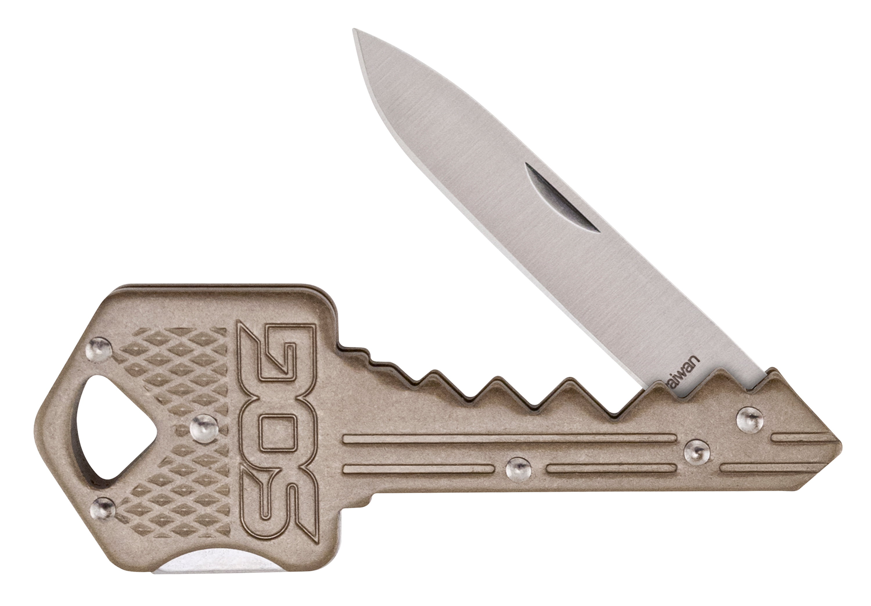Folding Leaf Shape Pocket Knife Keychain