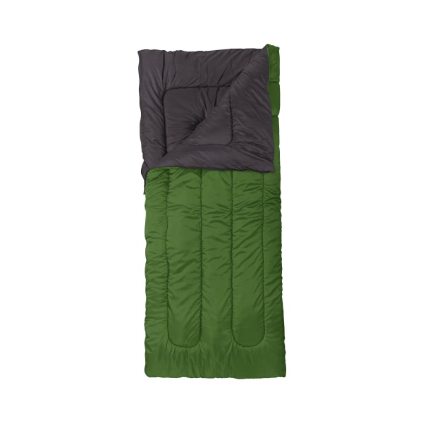Bass Pro Shops Hawksbill Rectangular Oversized 30F Sleeping Bag - Cactus Green