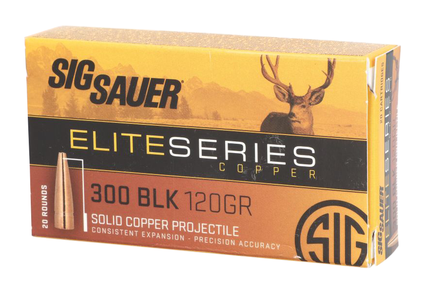 Sig Sauer Elite Performance SIG HT .300 AAC Blackout 120 Grain Centerfire  Rifle Ammo