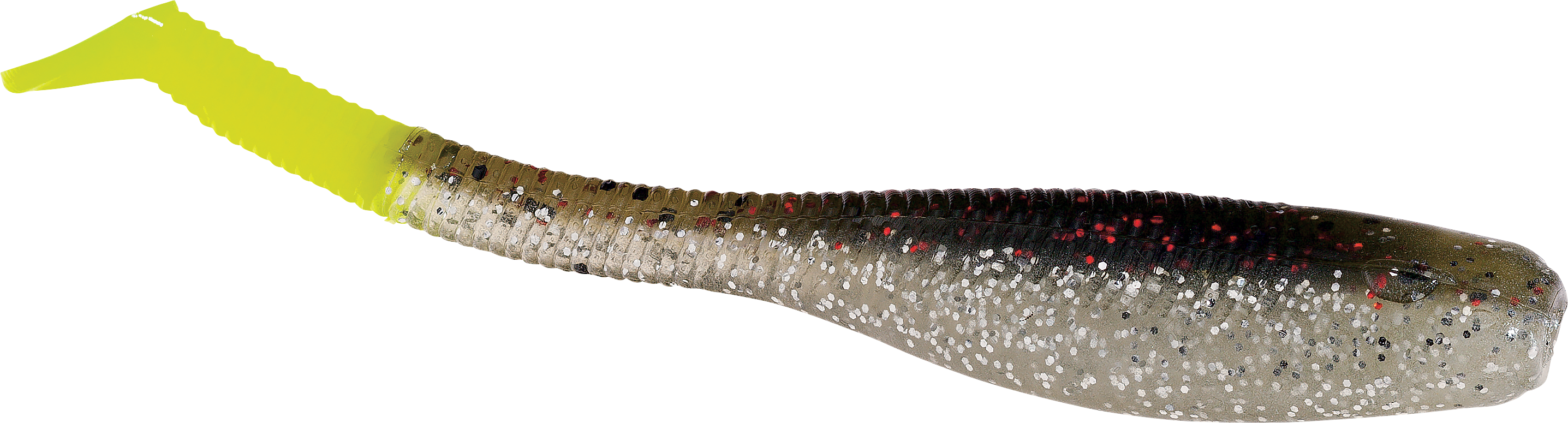 Down South Lures Saltwater Paddletail Swimbait 4-1/2 Watermelon  Red/Chartreuse Tail • Price »