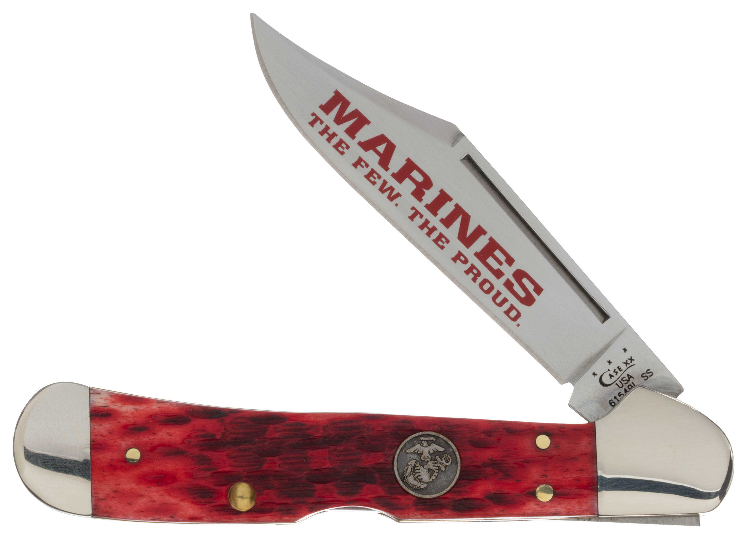 Case USMC Red Bone CopperLock Pocket Knife