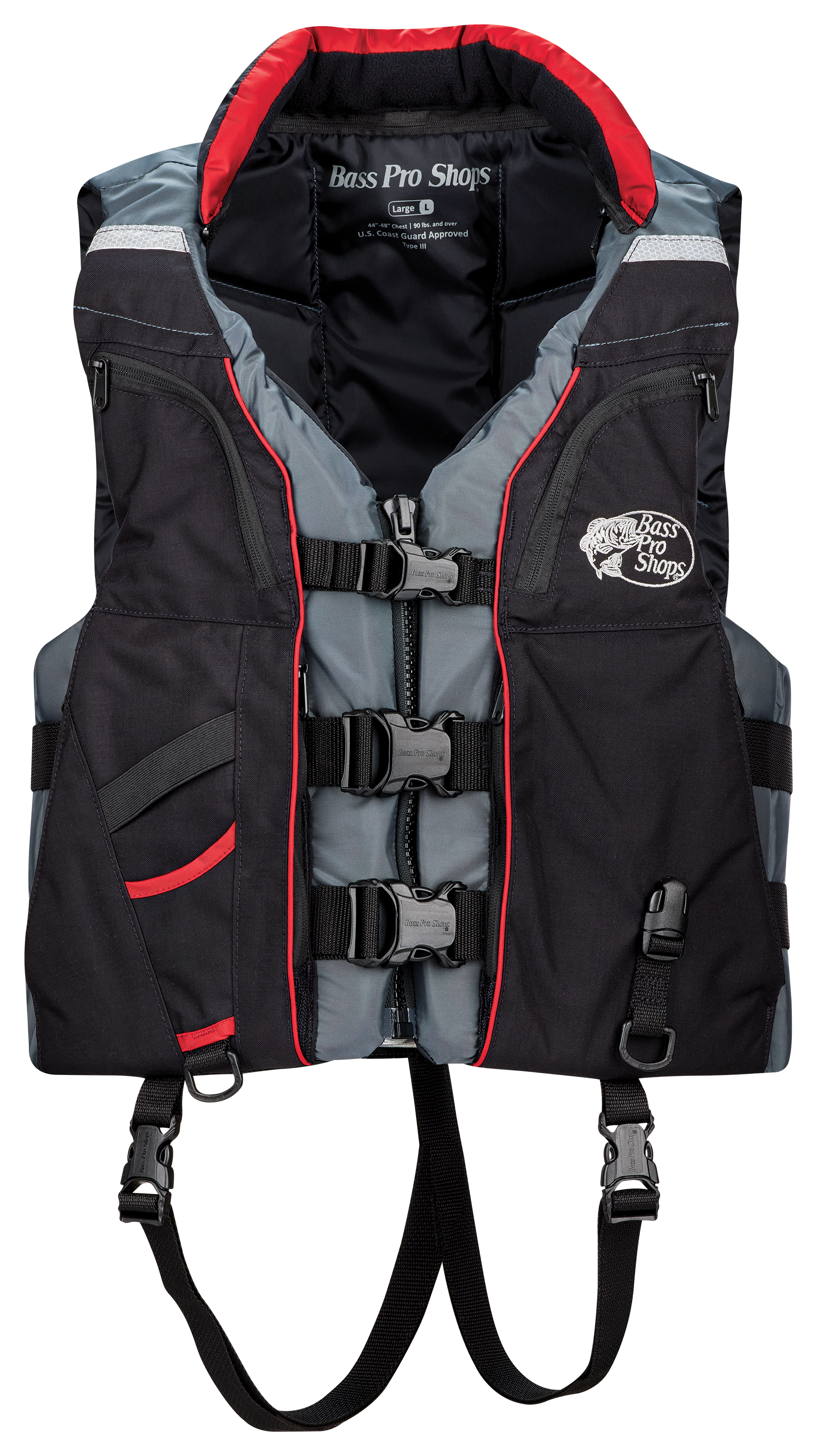 Bass Pro Shops Platinum Series Fishing Life Jacket - Red - 4XL - 12082505423112-2377895 - Sporting Goods Our top-of-the-line fishing vest. The Bass Pro Sho sku 12082505423112-2377895