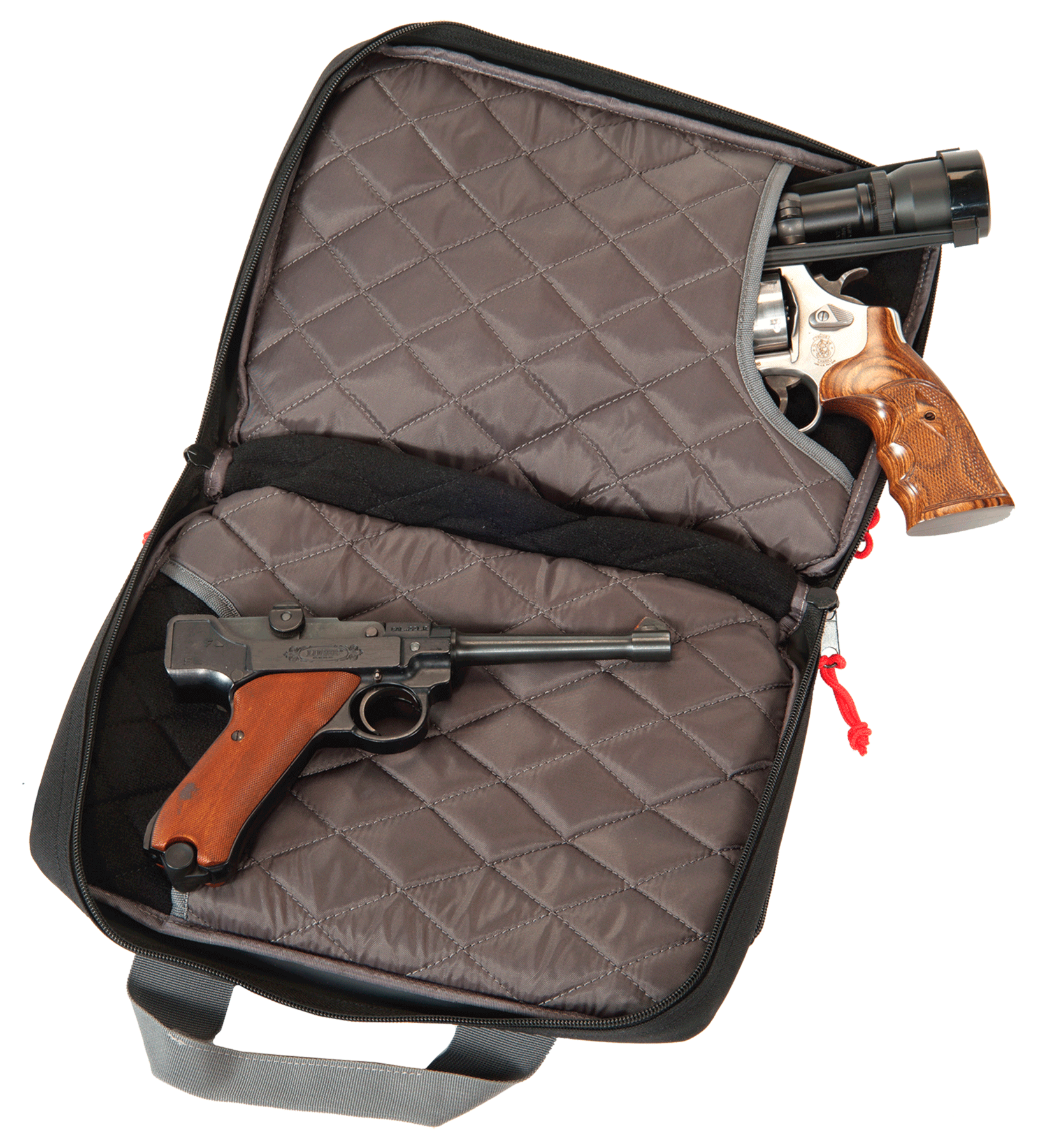 G Outdoors 1310pc Quad Pistol Range Bag 13"x10"x6" Black