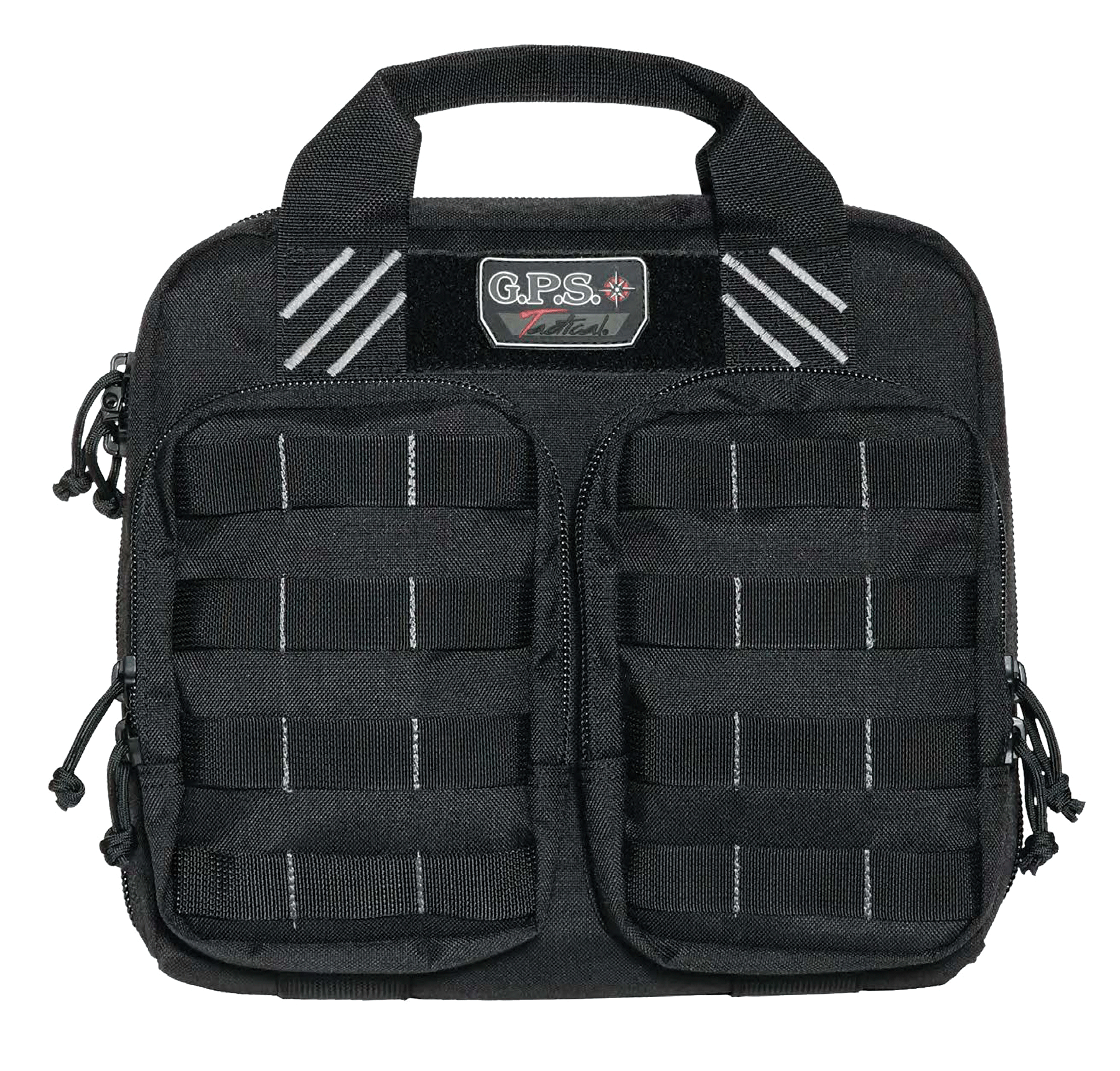 G Outdoors T1412PCB Tactical Double Pistol Case - Black