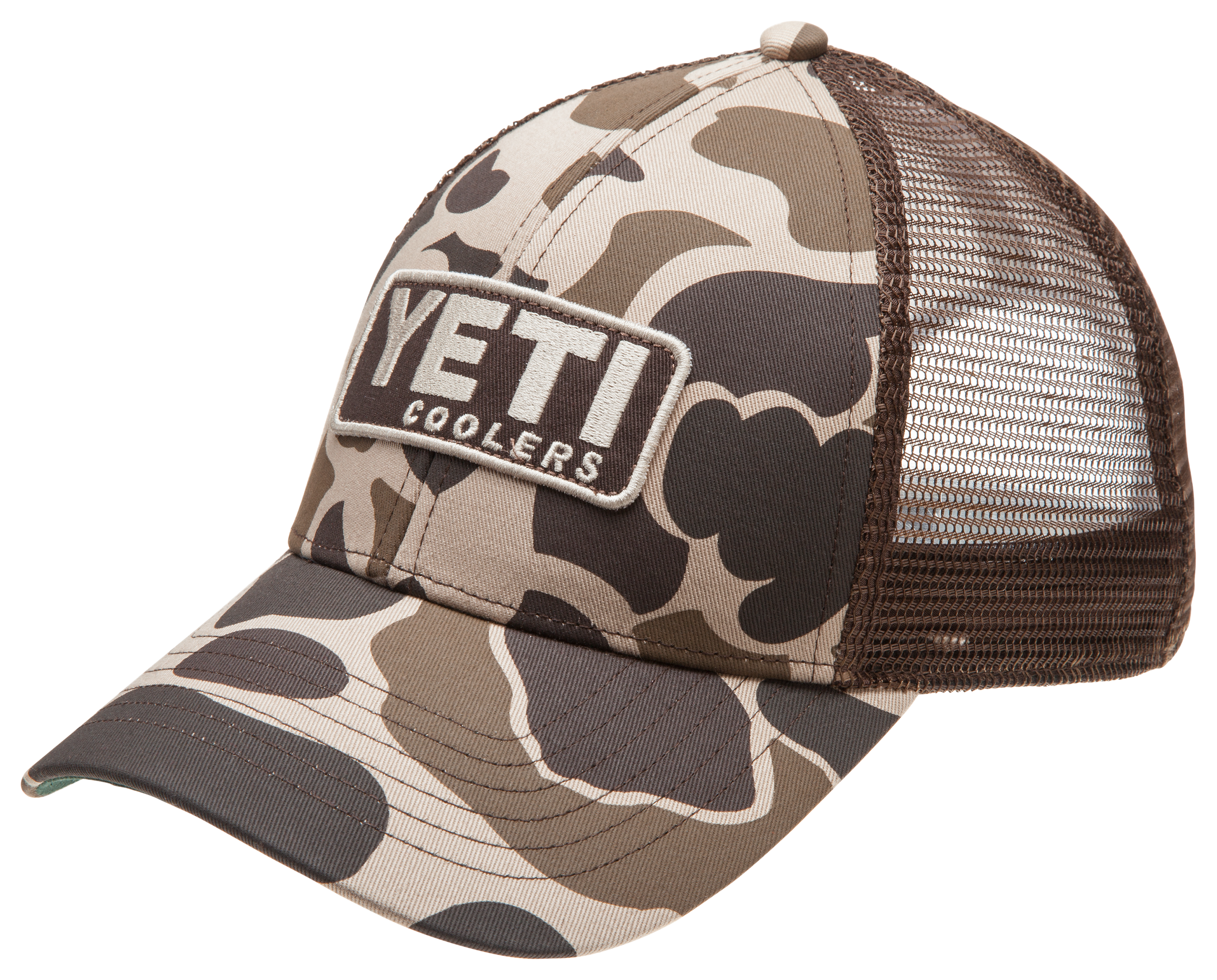 YETI Logo Full Camo Trucker Hat