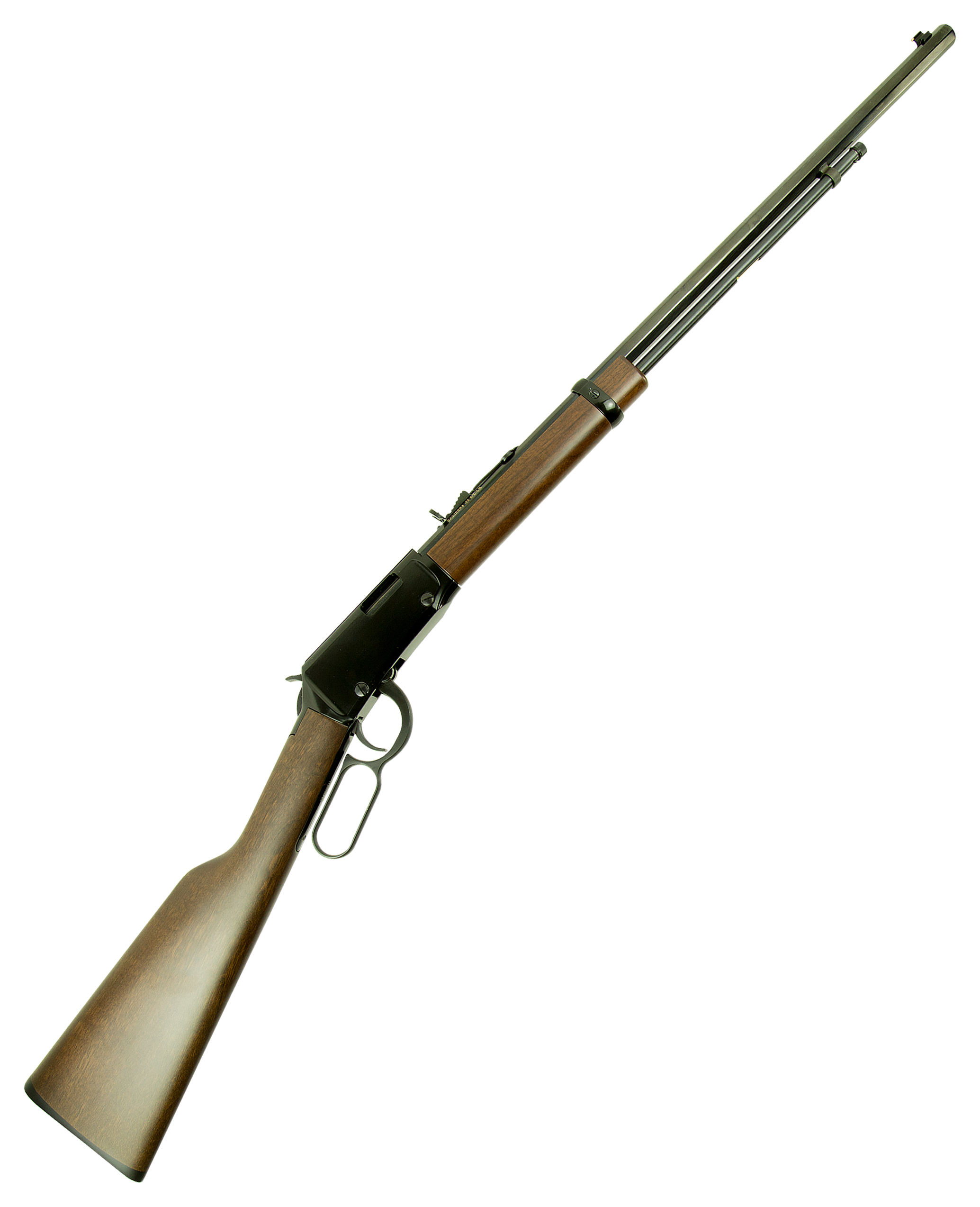 Henry Frontier Model Long Barrel Black Lever Action Rifle - 22 Long Rifle - 24in - Brown -  H001TLB