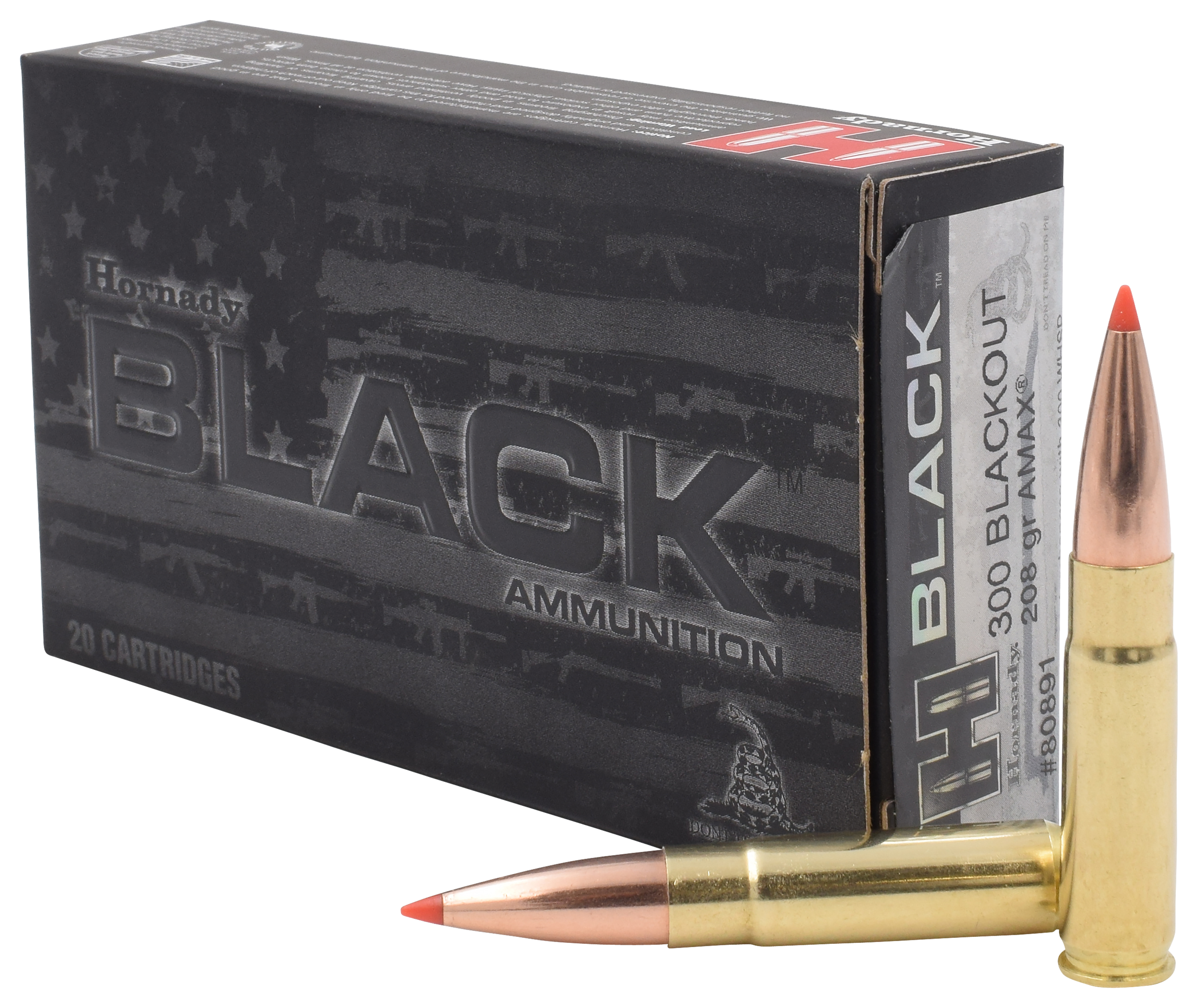 Hornady BLACK .300 AAC Blackout 208 Grain Centerfire Rifle Ammo
