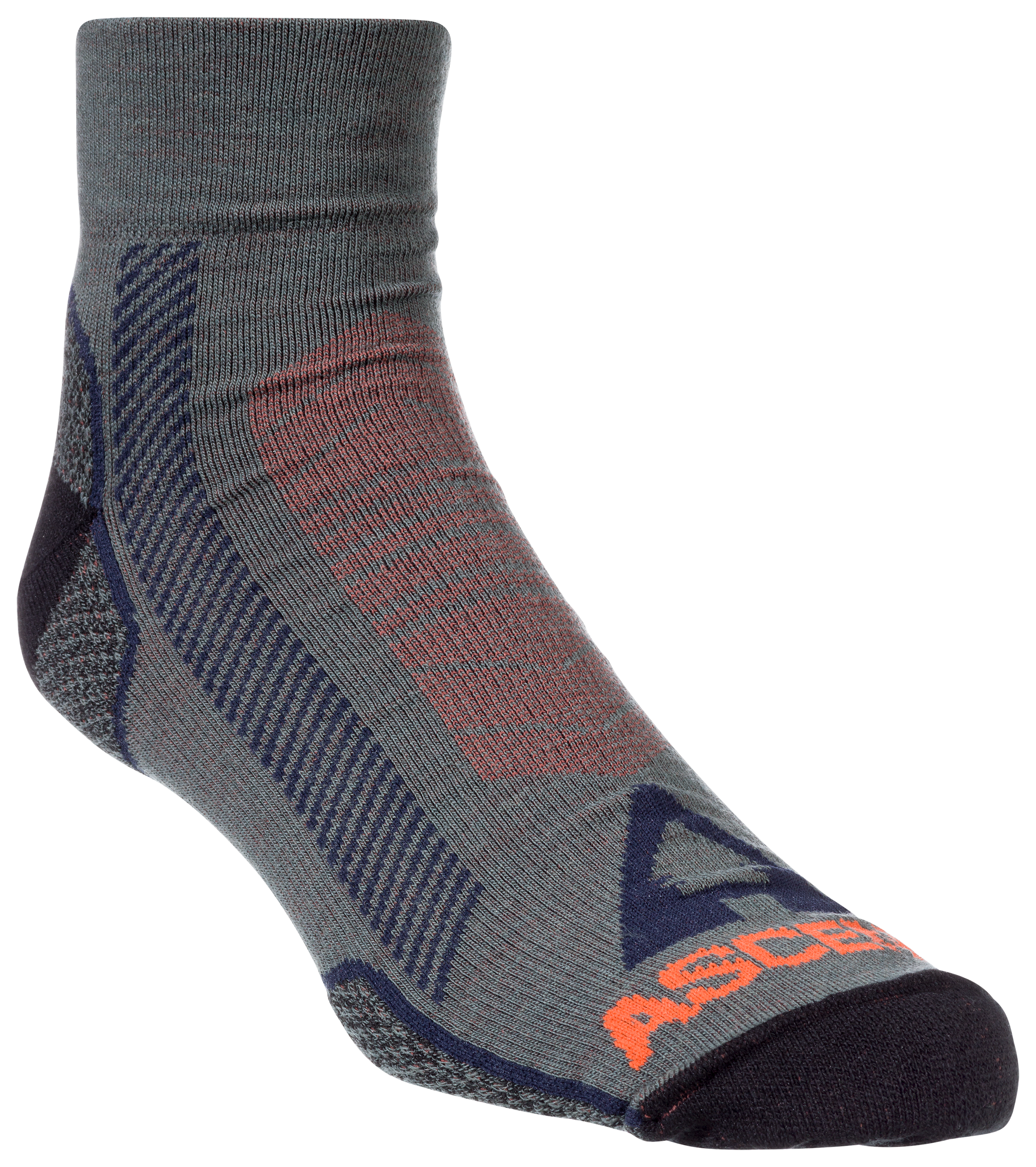 Ascend Hiker Quarter 2.0 Socks for Men - Dark Grey - M - 100002173-2401507 - Shoes Count on natural merino wool performance and comfo sku 100002173-2401507